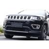 For Jeep Compass 2017-18 Front Fog Light Lamp Bumper Chrome Cover Trim Molding<