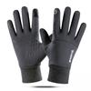 Outdoor Cycling Waterproof Gloves Men's Touch Screen Winter Plus Velvet Warm Anti Slip Mountaineering Silicone Cycling Ferrous