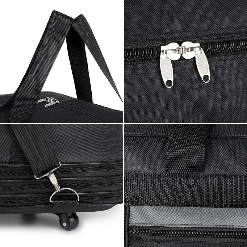 New Fashion Airline-Checked Luggage Large Capacity Folding Travel Bag Universal Wheel Oxford Cloth Luggage Bag