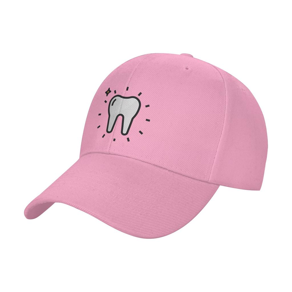 Fashion Dental Clinic Wall Face Decoration Dental Offices D Curved Brim Baseball Cap Structured Fit Hats For Unisex