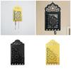 Arabic Festival Quran Wall Hanging Shelf Book Holder with Key Hanger Hook for Islamic Home and Mosque Wall Decoration