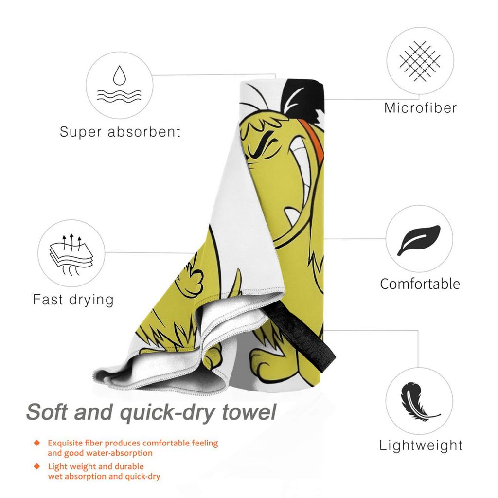Muttleys Laughings Classic Wackys Racess Cartoon Dog Beach Towel Soft Microfiber Quick Dry Absorbent Quick Towels For Yoga