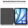 For iPad Air 13 (2025)/(2024) Case Pattern Printing Tri-Fold Stand Leather Cover with Pen Slot