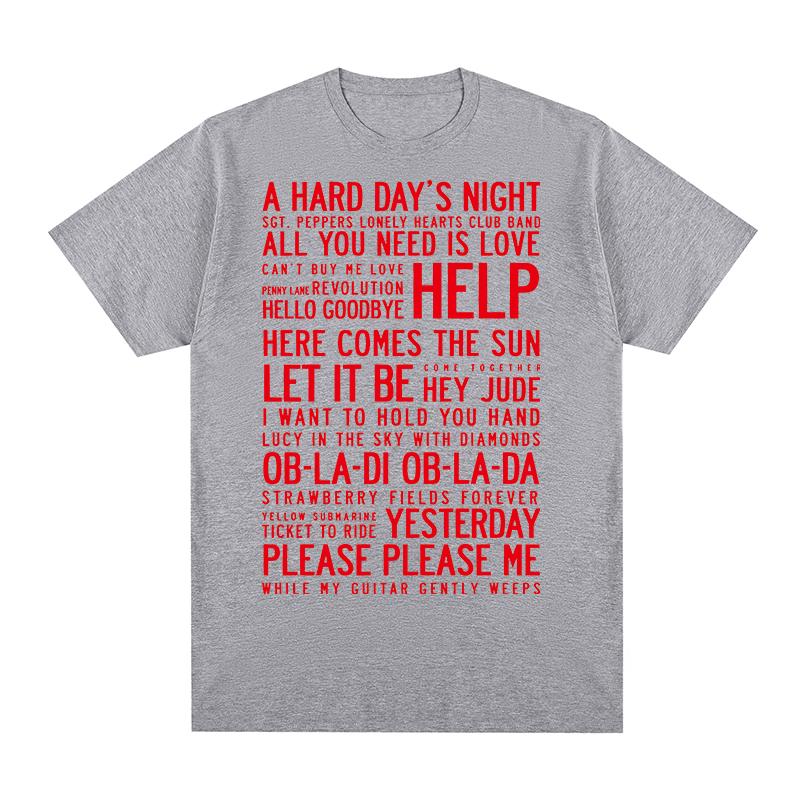Hey Jude Einige Songs Vintage T-Shirt Rockband Baumwolle Herren T-Shirt Neues TEE TSHIRT Damen Oberteile
