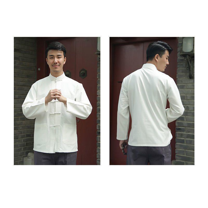 Men's Large Tang Suit Hanfu Long-Sleeve Jacket