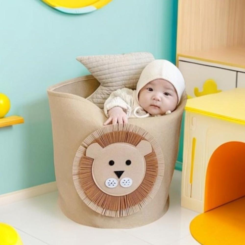 Panier de Rangement pour Jouets Mignon Dessin Animé Haute Qualité Panier à Linge Lavable en Feutre Boîte de Rangement pour Jouets Organisateur de Maison