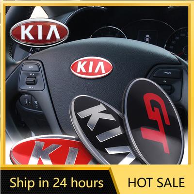 2026 Hete Auto Sticker ABS Auto Sticker Stuurwiel Embleem Badge Voor KIA GT Sportage Ceed Sorento Cerato Optima Picanto Rio Soul