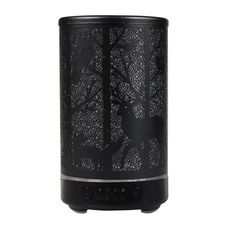 Aroma Diffuser Ultrasonic Perfume Air Humidifier Iron Art Deer Pattern Smart Room Fragrance Humidifier with LED Night Lights