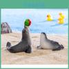 Adorable Resin Sea Lion Figurines Ocean Beach Diy Decoration Cute Miniature Desktop Ornaments