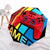 1PC Game theme Umbrella Portable Folding Umbrella Iron Frame Hole Bone Structure Outdoor Home Umbrella A9