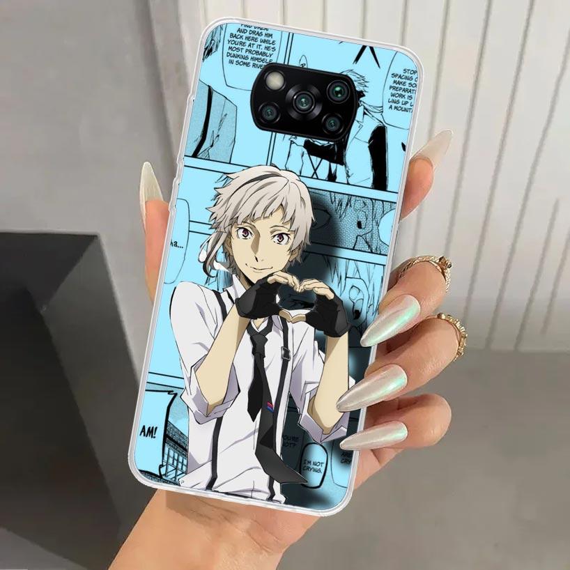 Bungo Stray Dogs Manga Phone Case for Xiaomi Poco X5 X6 X7 Pro F7 Ultra M7 Redmi 15 15C 13 13C 12 12C 10 10A 10C 9 9A 9C 9T Shel