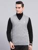 Mens Regular Fit Self Designed Sweater