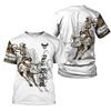 Bull Rider Graphic T Shirt for Men Top Tee Shirts Harajuku Fashion 3D Cowboy Riding Printed T-shirt Womens Clothing Short Sleeve