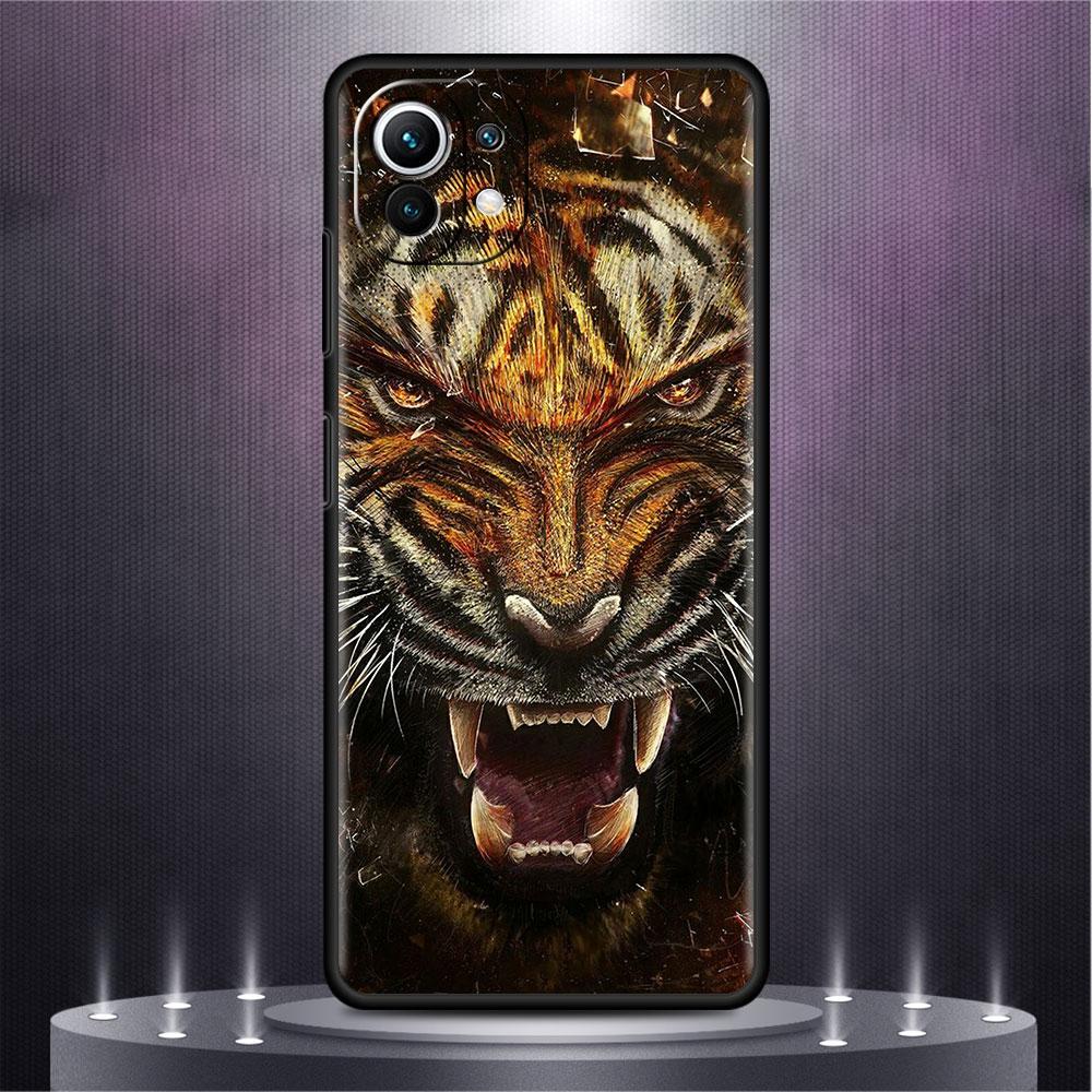 Lion Wolf Case For Xiaomi Mi Poco X3 NFC M4 M3 Pro F3 GT F1 11 Lite Note 10 11T 10T 9T Back Soft Phone Cover
