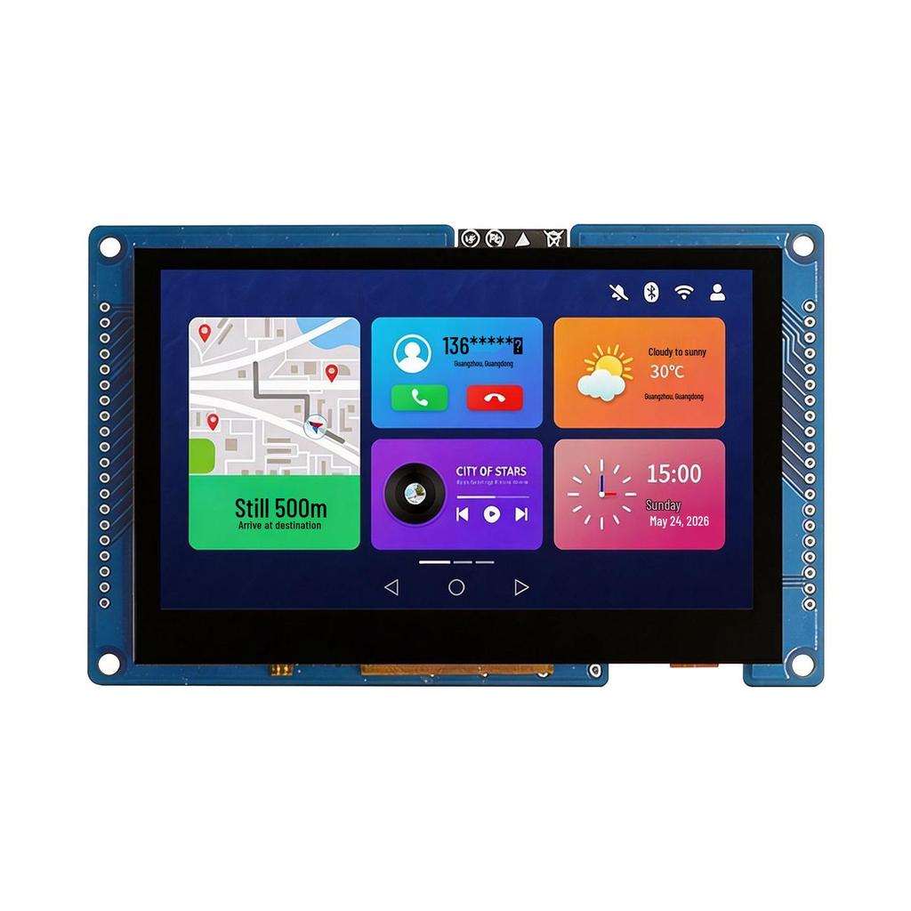 ESP32-S3 4.3" Capacitive Touchscreen Module: Smart LVGL Display Board with WiFi, Bluetooth, and RTOS Support