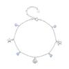 925 Sterling Silver Anklets Summer Ocean Anklets Opal Anklets for Women