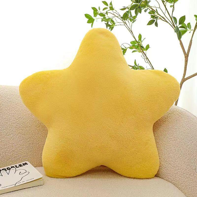 Ins New Star Throw Pillow Five-pointed Star Cushion Cute Plush Toy Sleeping Pillow Soft Girl Birthday Gift