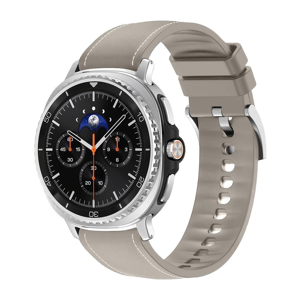 Compatible Leather & Silicone Strap for Samsung Galaxy Watch 8/8 Classic
