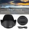 ES 62II Camera DSLR Lens Hood for Canon 50mm f 1.8 II with Lenses Cap
