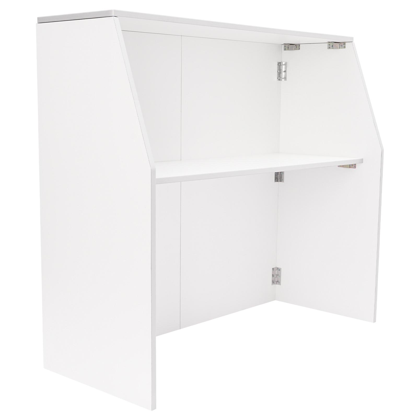 

Портативный бар для мероприятий Портативный барный шкаф Складной бар 47,75*19,5*42,75 дюйма Прямоугольный для вечеринок, пикников, барбекю, кейтеринга белый