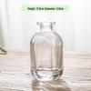 Retro Embossed Transparent Glass Vase: French-Inspired Luxury Home Decor for Living Room