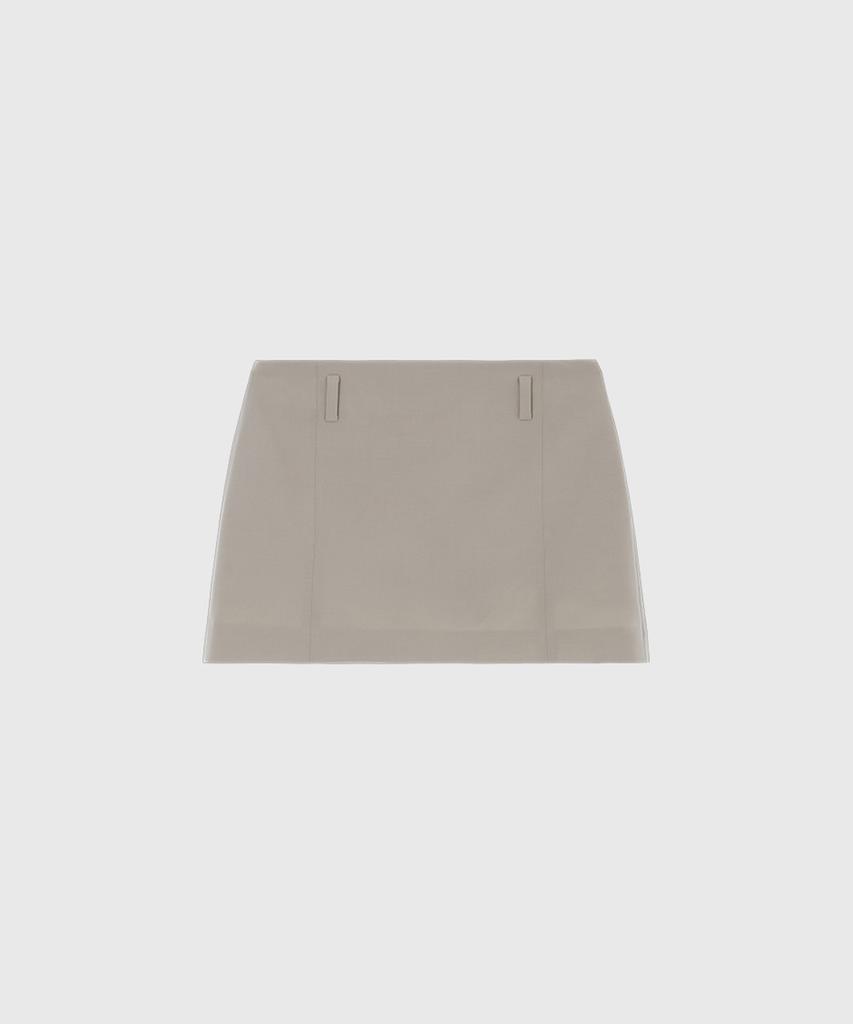Lugkaeseuteu Luna Basic Mini Skirt_Ash Beige