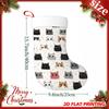 Christmas Decoration Fireplace Hanging Stocking 1pc 2D Flat Christmas Decorative Stockings Cute Cats Illustrat