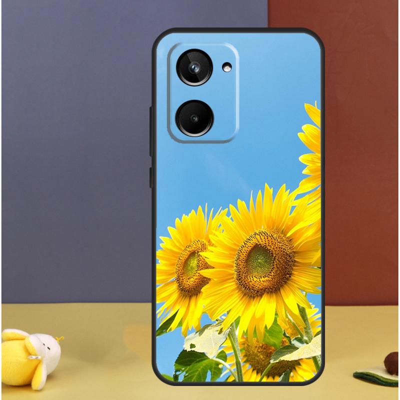 

Sunflower Floral For Realme GT7 Pro GT6 C61 C67 C63 C71 C55 C51 C65 C53 C75 10 11 12 13 14 15 Pro Plus Case Realme C75 4G