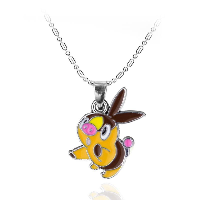 Pikachu Pendant Necklace Anime Cartoon Figure Pikachu Togepi Pendant Clavicle Chain for Women