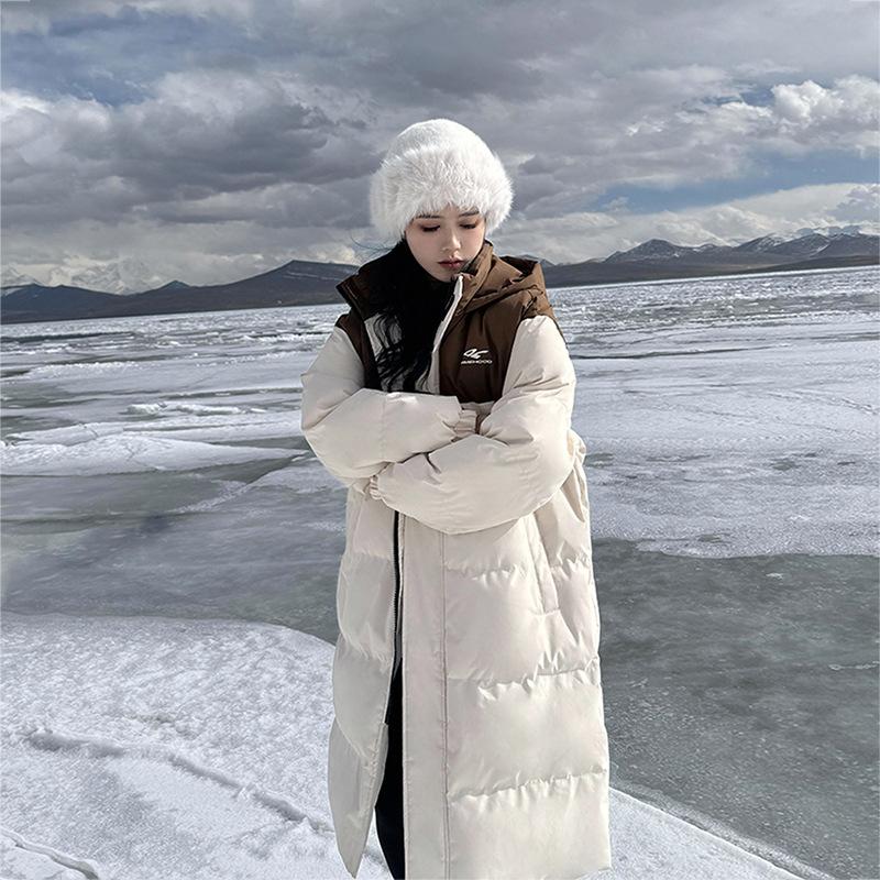 Down Cotton Clothes Women's Winter New Couple Student Small Medium and Long Thickened Coat