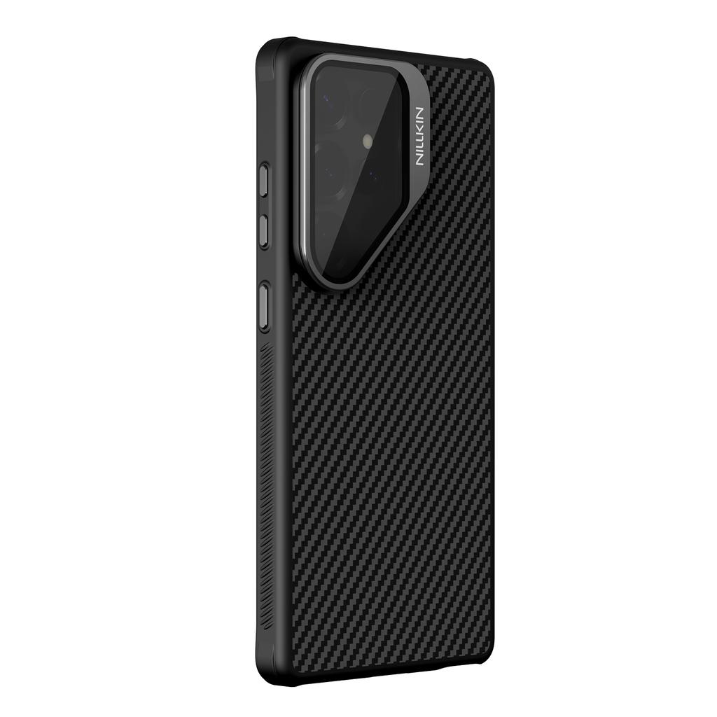 NILLKIN Για Samsung Galaxy S25 Ultra Μαγνητική Θήκη TPU + Αραμιδική Ίνα Κάλυμμα Φακού Βάση Στήριξης Κάλυμμα Κινητού