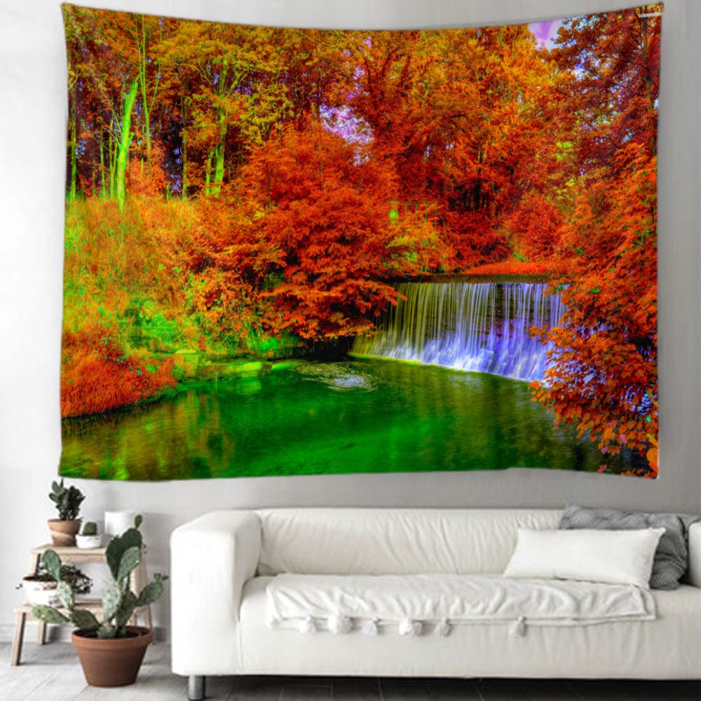 

Кемпинговая палатка, спальный коврик, домашний декор, покрывало, простыня, настенная ткань, психоделический лесной гобелен, настенный коврик для пляжа, пикника 200X150CM