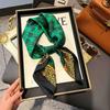 70cm Square Silk-Like Scarf Women Lightweight Fashion Accessory Office Chic Neck Wrap Stylish Print Design