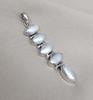 Handmade Pearl Pendant: 925 Sterling Silver Marquise Gemstone