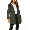 Capa de Chuva Impermeável para Mulheres Jaqueta Corta-vento para Exterior Casaco para Caminhada Floresta Roupa de Chuva