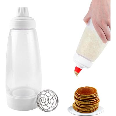 Teigschöpfer, Pfannkuchen, 1000 ml Teigschöpfer mit Skala und Rührball, Manueller Teigspender für Pfannkuchen, Muffins, Crêpes, Waffeln