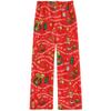 Women's Halloween Straight Leg Flannel Pants for Fall and Winter