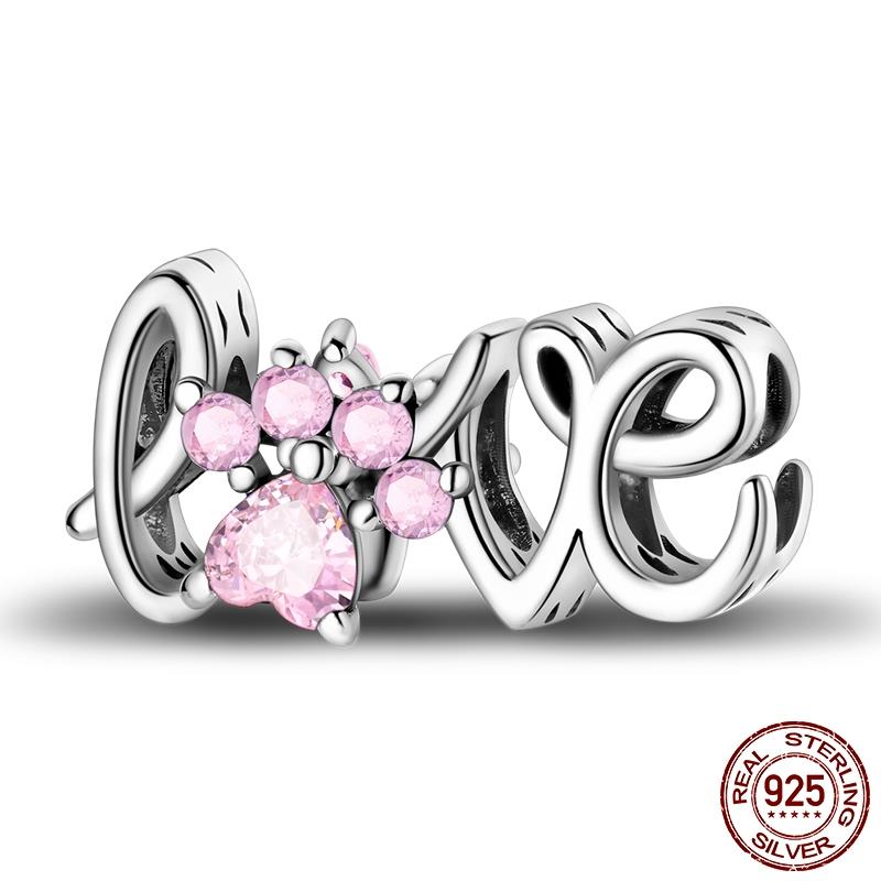 925 Silver Moments Keychain Charm Fit Original Silver Beade Ladies Gift