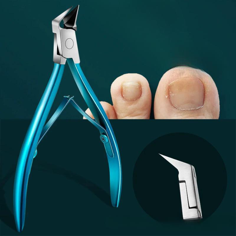 1 coupe-ongles pour ongles incarnés ou épais, coupe-ongles pour podologue professionnel avec support en acier inoxydable