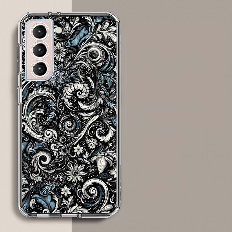 

Чехол для телефона с цветами и растениями для Samsung Galaxy S25 Edge S24 S23 FE S21 S20 S10 Plus S22 S26 Ultra Чехол Прозрачные чехлы ТПУ Capa S Samsung S20 FE