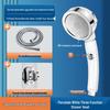 ZISIZ Swivel Pressurized Shower Head Set with Self-Cleaning