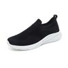 Light Breathable Walking Shoes Men's Knitted Mesh Casual Sports Shoes Soft Elastic Running Shoes Leisure Flats