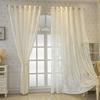 French Dream Romantischer Vorhang Dreidimensionales Relief Gaze Vorhang Wohnzimmer Balkon Verdunkelungsisolierung Schlafzimmer