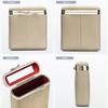 Mini Sac de Maquillage Simple Portable en Cuir Miroir Rangement Usage Personnel Femmes Petits Étuis à Rouge à Lèvres Sacs à Cosmétiques