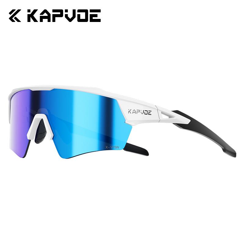 Kapvoe Hot Cycling Sunglasses Men Women Riding Glasses UV400 Bicycle Eyewear Mountain Outdoor Sports Road Driving Bike Goggles 7
