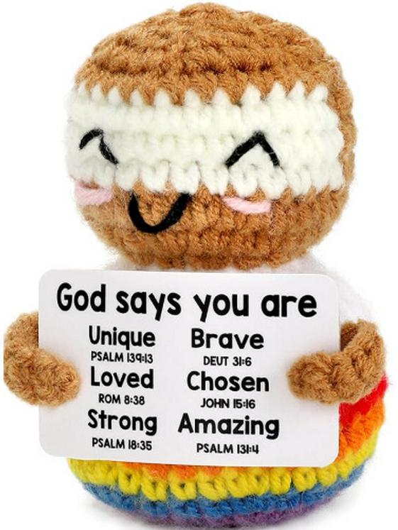 Handcrafted Wool Penguin Emoji Crochet Toy