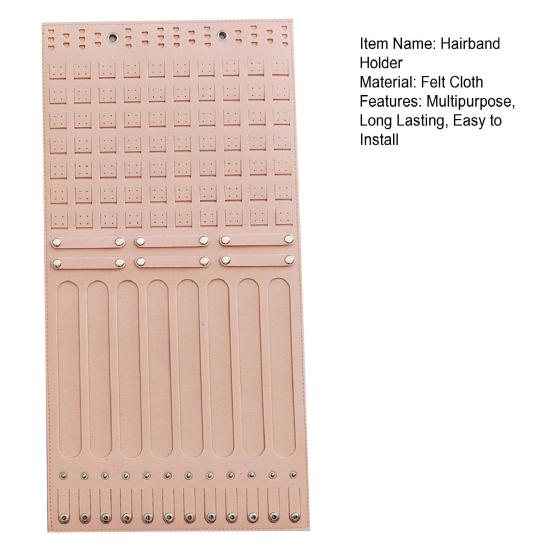 Earrings Necklace Storage Hanger Large Capacity Simple Installation Multipurpose Wall-Mounted Hair Clip Hairband Holder