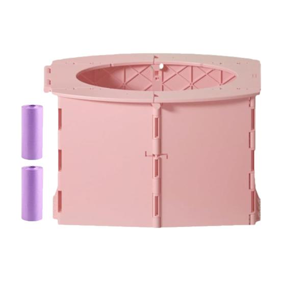Baby Toilet Travel Potty Portable Folding Potty with Disposable Bags Reusable Lightweight Baby Toilet Seat