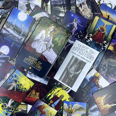 10*6 Cm Oppositions Tarot In A Tin