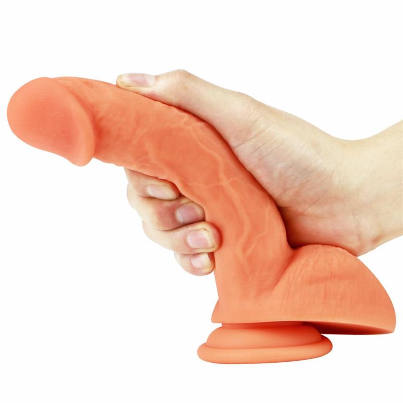 Liquid Silicone Double Layer Simulation Penis Female Dildo Toy Fun Female Adult Products